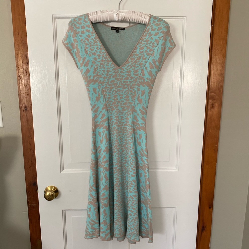 Alberto Makali animal print dress size S